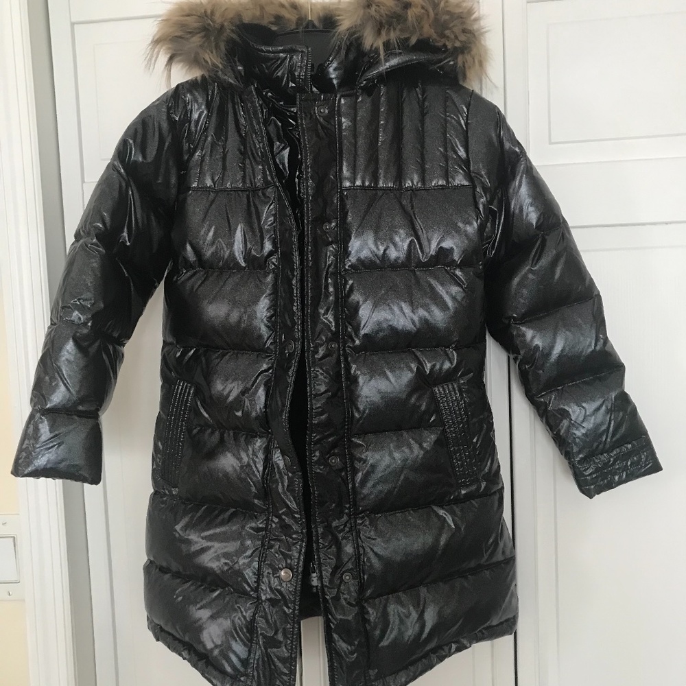 Girls long down coat